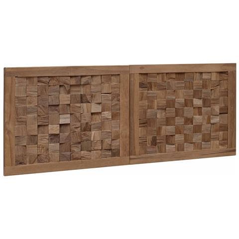 Testiera Naturale Legno di teak solido - Foto 1