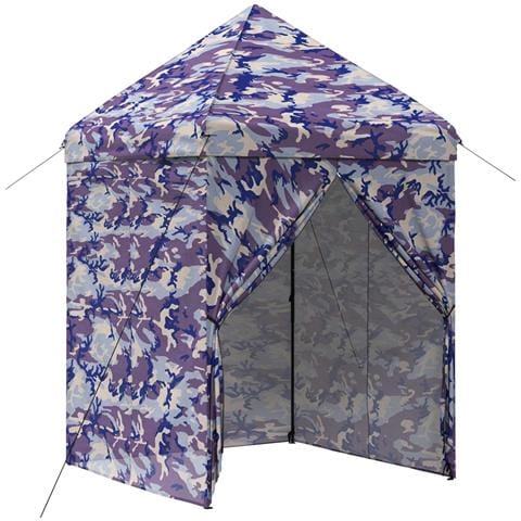 Gazebo Pop-up con 4 Pareti 3 x 3 m Blu Cacciatore - Foto 1