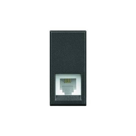 Connettore Telefonico Axolute Rj11 Connessione Tipo K10 Antracite - Foto 1