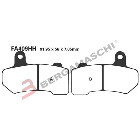 B1r R1240900 Pastiglie H. d. Vrscr Streetrod 06- Ant. Fa409 - Foto 1