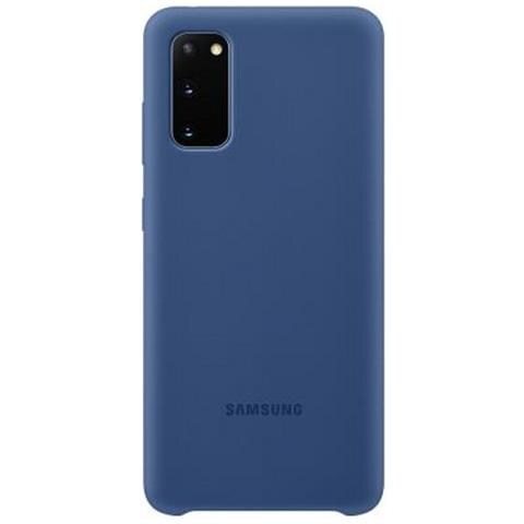 Custodia Silicone Cover Ef-pg980tnegeu Per Galaxy S20 Sm-g980 Blu Marino - Foto 6