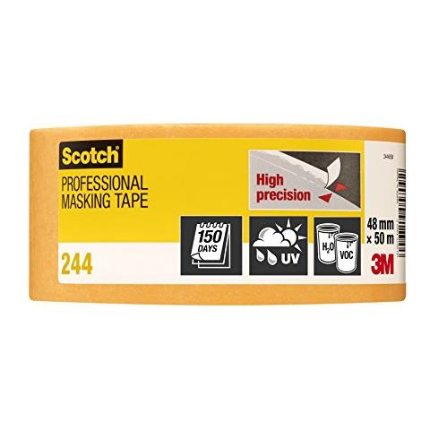 Scotch Super Pt24448 - Nastro Adesivo Coprente Per Imbianchino, 48 Mm X 50 M, Qualità Professionale, Colore Oro - Foto 2