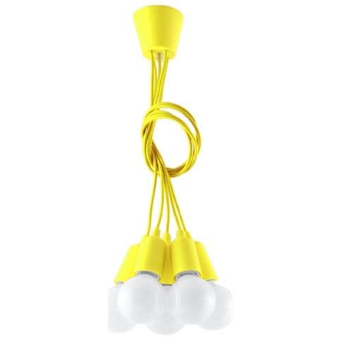 Lampadario A Sospensione, In Plastica, 25 X Max, Colore: Giallo - Foto 15