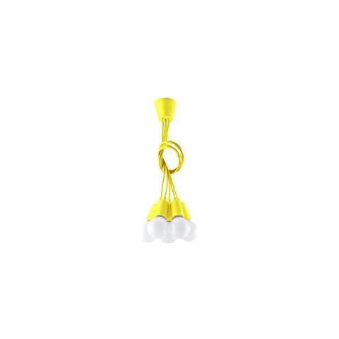 Lampadario A Sospensione, In Plastica, 25 X Max, Colore: Giallo - Foto 2