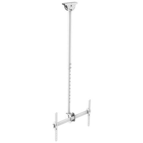 Supporto A Soffitto Bianco Per Monitor Tv 37-70"" Orientabile, Inclinabile, Ruotabile, Regolabile In Altezza, Deha-946l-w - Foto 1