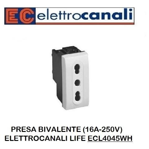 Presa Italiana Bivalente 16a My Life 2p Compatibile Bticino Living - Foto 2