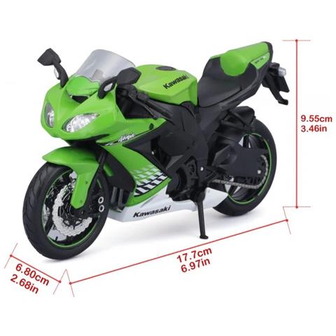 Kawasaki Ninja Zx-10r Green 1:12 - Foto 6