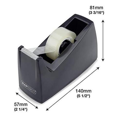 1619 300 Tape Dispenser 4 Tape Rolls - Nero - Foto 2