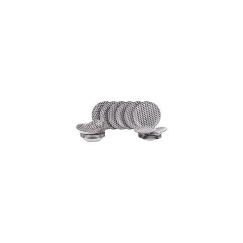 Servizio 18 Piatti Bohemia Rond Grigio - Foto 4