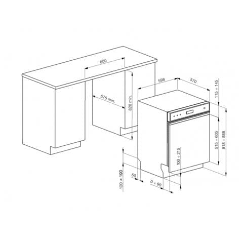 Lavastoviglie PL292DX da Incasso con Frontalino a Vista Classe D Capacità 13 Coperti - Foto 11
