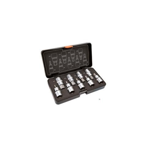 Set Chiavi A Bussola 9 Pz, 55mm, Attacco 1/2 Acciaio S2 - Foto 1