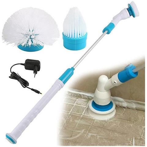 INLAW Manico Di Estensione Rotazione Elettrica Scrubber Turbo Pulizia Per Pulizia Per Pulizia Regolabile Per Il Cambio Del Bagno A Carico (spina Britannica)
