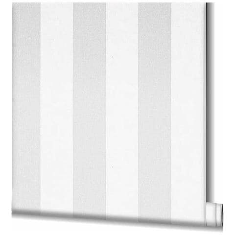 Carta da Parati Topchic Stripes Grigio e Bianco - Foto 1
