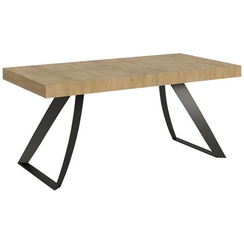 Tavolo Allungabile 90x180/440 Cm Proxy Telaio Antracite - Quercia Natura - Foto 6