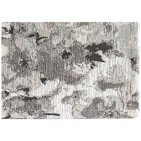 Tappeto Arredo Salotto Antiscivolo Scendiletto Camera Dis. Dubai By Suardi 85x150 Argento - Foto 2