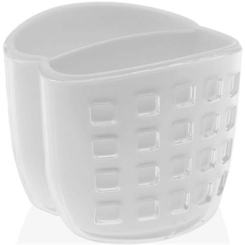 Scolapiatti Da Lavandino Doppia Polistirene Polipropilene (9,5 X 8,5 X 9,6 Cm) - Foto 1