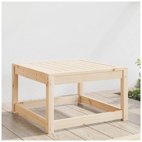 Poggiapiedi da Giardino in Legno Massello di Pino - Foto 1