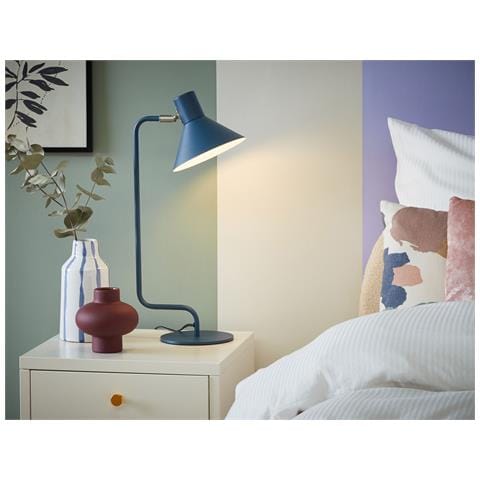 Lampada Da Scrivania Rimava Regolabile Metallo Blu - Foto 1