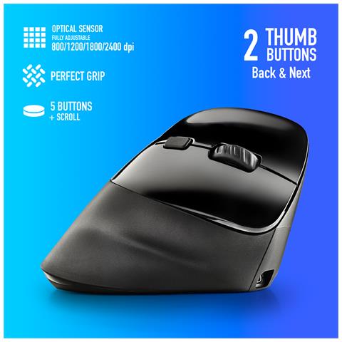 EVO MOKSHA mouse Mano destra RF Wireless Ottico 2400 DPI - Foto 2