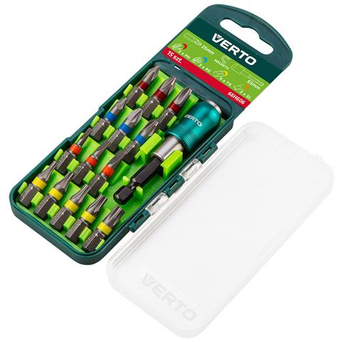 Set Punte 15 Pz., 25 Mm - 3 X Ph, 3 X Pz, 3 X Sl, 5 X Tx + Supporto Magnetico - Foto 1