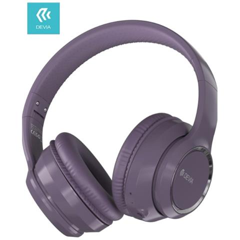 Cuffia wireless V2 EM039 bluetooth V. 5.2 ricaricabile Viola - Foto 1