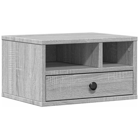 Supporto Stampante Grigio Sonoma 40x32x22,5cm Legno Multistrato - Foto 2