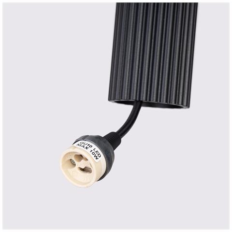 Sollux Lighting Lampada A Sospensione Karbon 3p Nero Sl.1576 - Minimalista Lampada A Sospensione Nero 108x19.5x19.5 Cm - Foto 8