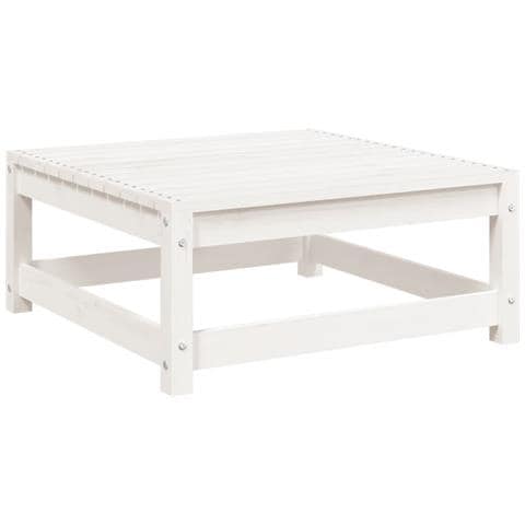 Set Salotto da Giardino 5 pz Bianco in Legno Massello di Pino - Foto 10