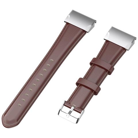 Cinturino Per Orologio In Vera Pelle (fenix6/5/945/marq) Brown 20 Mm - Foto 2