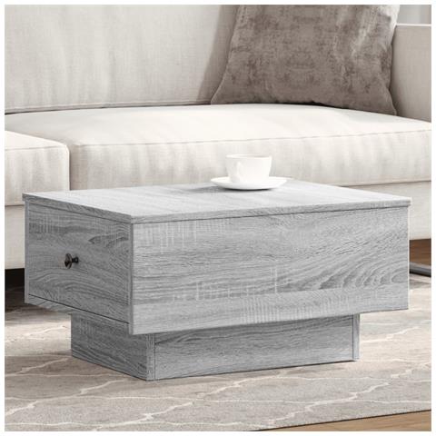 Tavolino Salotto Grigio Sonoma 60x45x31 Cm Legno Multistrato - Foto 1
