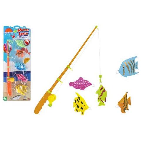 Canna Pesca Mister Lenza Con 5 Pesci 41216 Estatoys Assortito - Foto 1