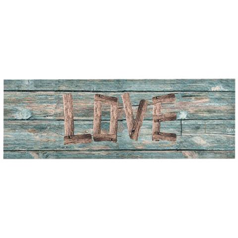 Lusso Casadino -  Tappetino Da Cucina Lavabile Love 45x150 Cm - Foto 1