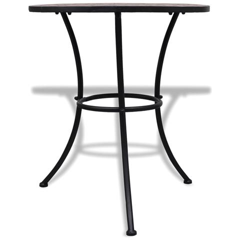 Tavolo Da Bistrot Terracotta 60 Cm A Mosaico - Foto 1