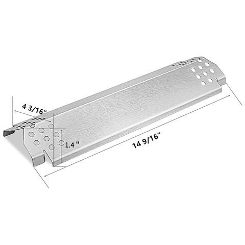 5 Pezzi Piastra Di Ricambio Per Grill A Gas - Argento - Foto 2