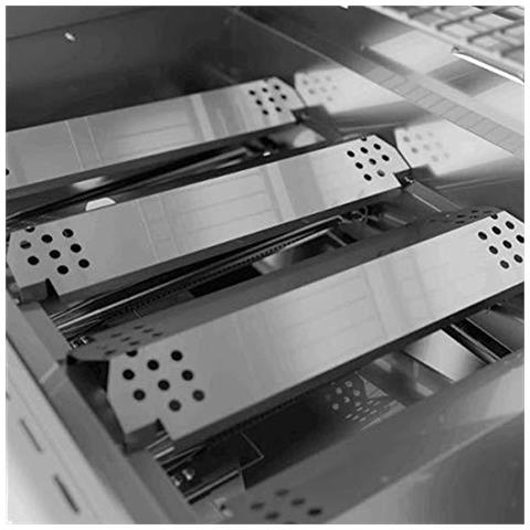 5 Pezzi Piastra Di Ricambio Per Grill A Gas - Argento - Foto 4