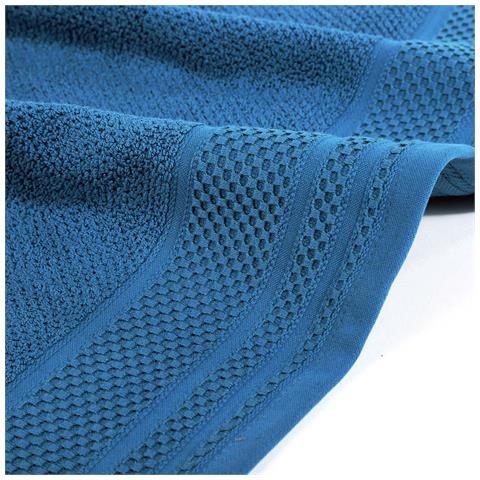 Telo Bagno Cm 90x140 Spugnissima Gim In Cotone Colore Blu Misura Cm 90x140 - Foto 3