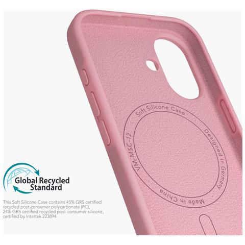 Soft Silicone Case custodia per cellulare 15,5 cm (6.1") Cover Rosa - Foto 2