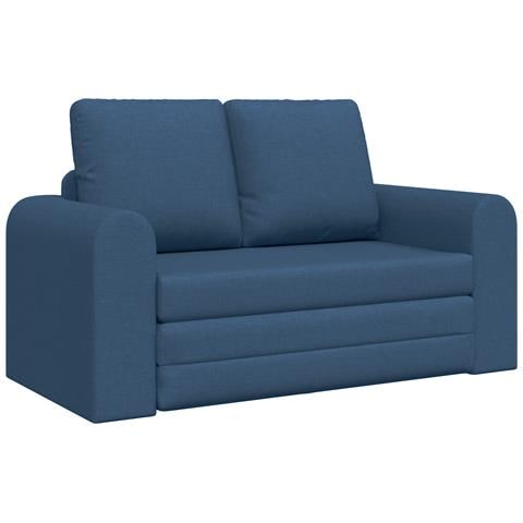 Divano Letto 2-in-1 Blu 148x71x83 cm in Tessuto - Foto 1