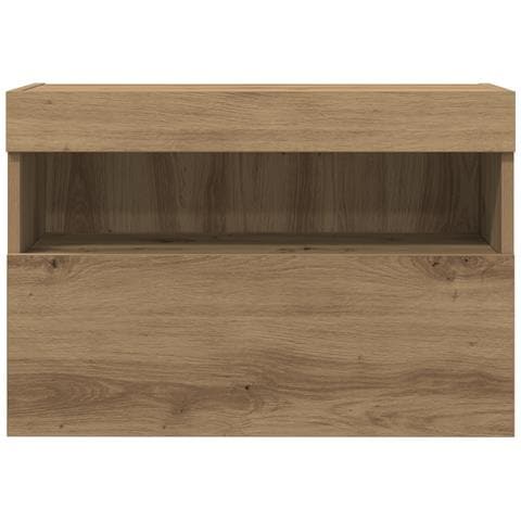 Mobile TV con luci LED Rovere Artigianale 60x30x40 cm - Foto 2