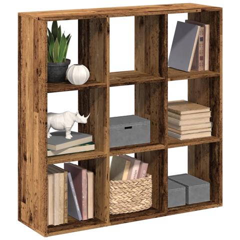 Libreria Divisorio Legno Antico 102x29x103,5 cm in Truciolato - Foto 2
