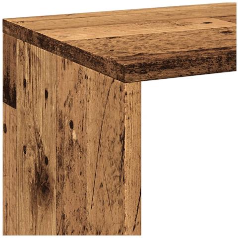 Libreria Divisorio Legno Antico 102x29x103,5 cm in Truciolato - Foto 9