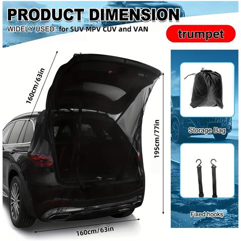 Set Di 5 Zanzariere Magnetiche Per Portellone Auto: Protezione Da Insetti E Zanzare M - Foto 7