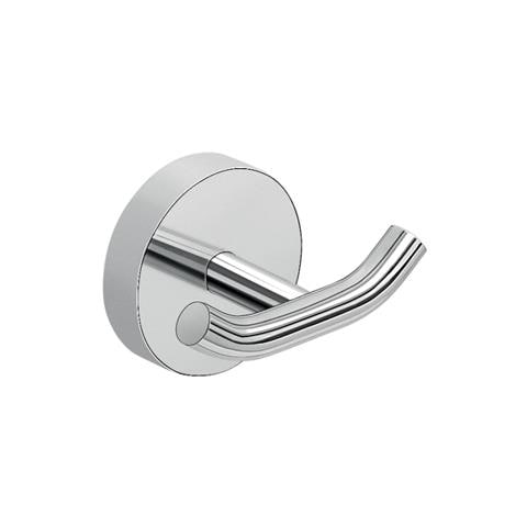 Appendiabiti Doppio Da Muro In Acciaio Inox Cromall 2326 Serie Eros Cromato - Foto 1