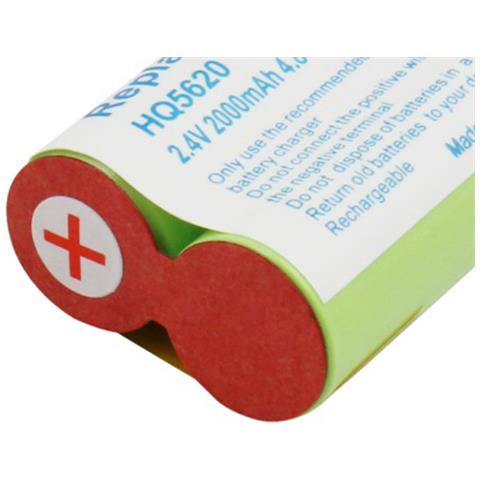 Batteria Per Rasoi Philips Hq5660 / Hq5830 / Hq8893 Nimh 2,4v 2000mah 4,8wh - Foto 3