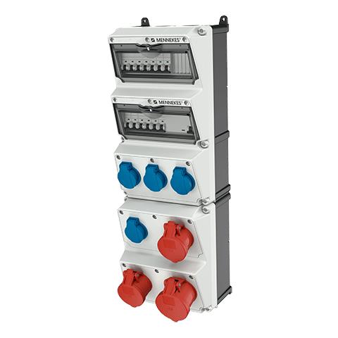 Presa Industriale 950007 Tipo F 5P Corrente 32 A Colore Blu /Rosso /Bianco - Foto 1