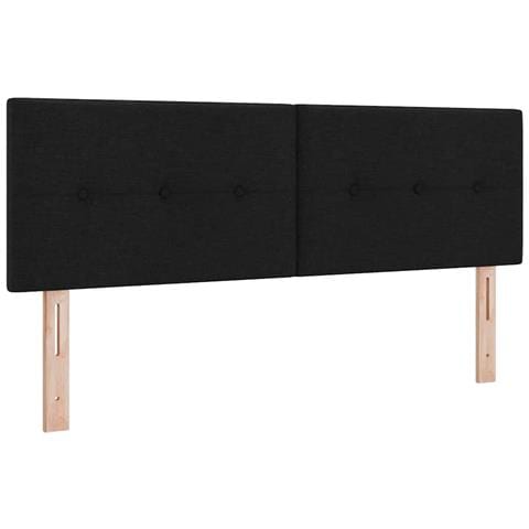Testiera LED con luci a strisce a LED Nero 160 cm Tessuto - Foto 1
