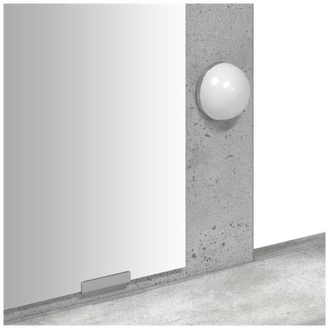 Tavolo da Toeletta con Luci LED Grigio Cemento 100x41x140 cm - Foto 9