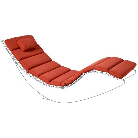 Cuscino Per Sdraio Brescia Premium 180 X 60 Cm Rosso - Foto 2