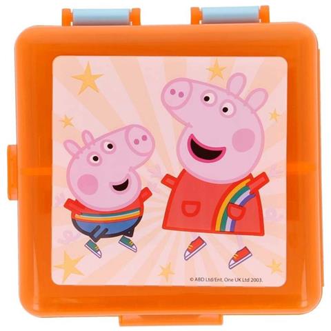 Contenitore Per Il Pranzo Per Bambini A Forma Quadrata In Plastica Senza Bpa, Resistente, Arancione - Foto 5