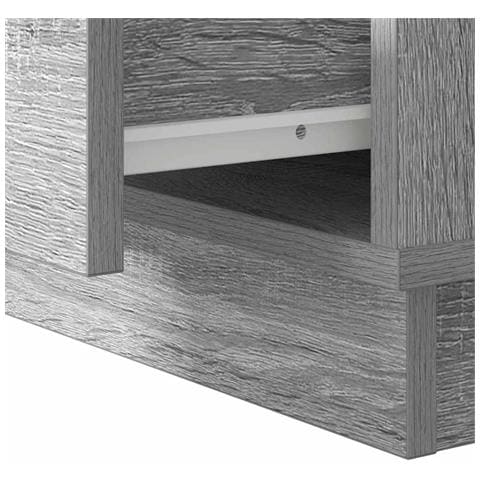 Armadio da Notte Grigio 50 x 34.5 x 50 cm. Legno multistrato - Foto 8